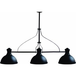 Hanglamp woonkamer industrieel zwart 1200mm E27x3