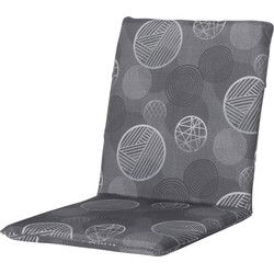 Madison Stapelstoel Tuinkussen - Circle Grey - 97x49 - Grijs