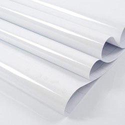 Patifix Decoratie plakfolie - 5x - 2 m - glans wit - vinyl - zelfklevend - Meubelfolie