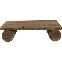 Clayre & Eef Plantentafeltje Bruin Hout