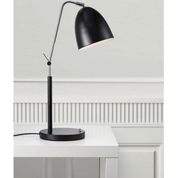 Zwarte buigbare design bureaulamp