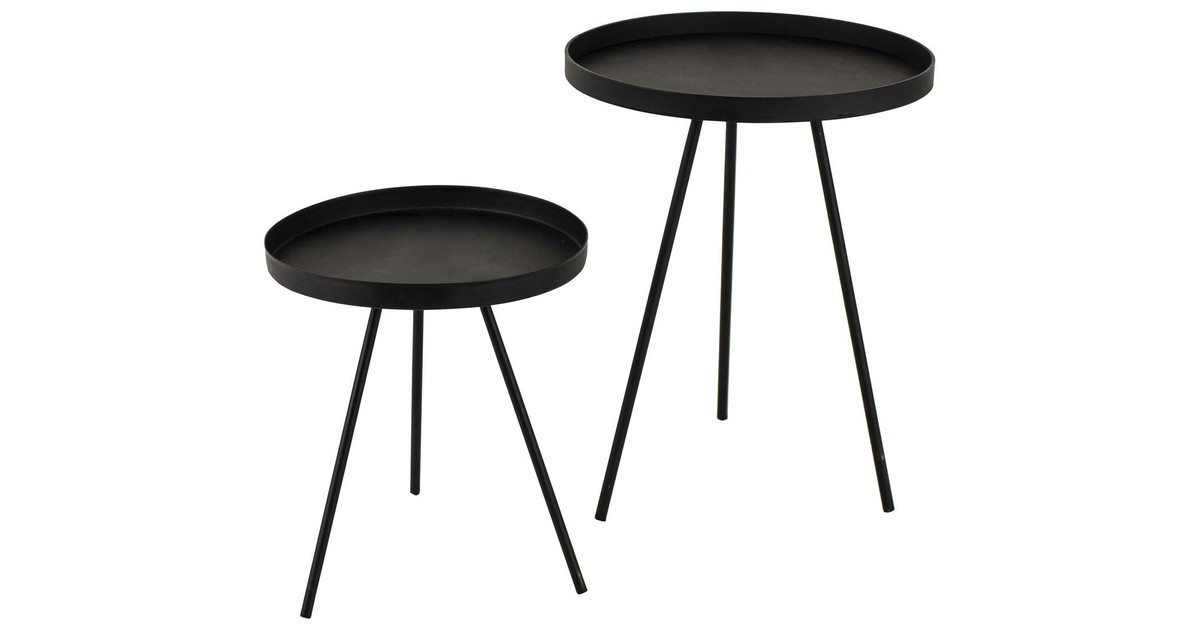 Gusta Decoratieve mini tafeltjes 2 stuks | 13,5 cm en 19 cm hoog (LET OP: KLEIN)