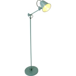 Retro Vloerlamp - Anne Light & Home - Metaal - Retro - E27 - L: 28cm - Voor Binnen - Woonkamer - Eetkamer - Groen