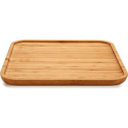 Kinvara ontbijt op bed dienblad - bamboe hout - 30 x 30 cm - Serveerplanken