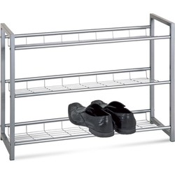 HakuShop Schoenenrek - Grijs - Staal - 9 paar schoenen - 80x30x60cm