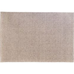 Vloerkleed Rechthoek - Greige Wol - 160x230x2cm - Mies