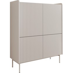 Meubella Dressoir Livako - Beige - 103 cm