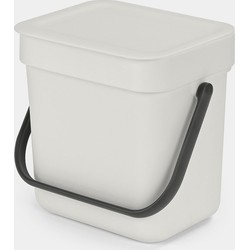 Sort & Go afvalemmer, 3 liter - Light Grey