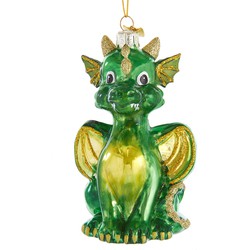 Noble Gems Glass Baby Dragon Ornament 5 inch - Kurt S. Adler
