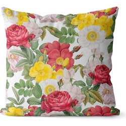 Sierkussen Flower Roses | 45 x 45 cm | Katoen/Polyester