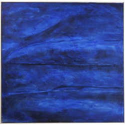 Kare Olieschilderij Abstract Deep Blue 155x155 cm