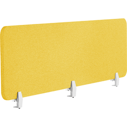 WALLY - Bureauscherm - Mosterdgeel - 180 cm - Polyester