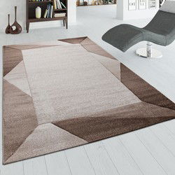 Laagpolig Vloerkleed - Diamesa - Modern - Bruin - 80x150 cm