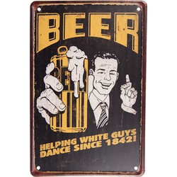 Clayre & Eef Wanddecoratie  20x30 cm Bruin Geel Metaal Beer Muurdecoratie