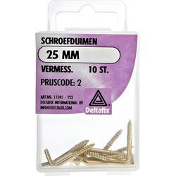 Schroefduim 25mm vermess 10st