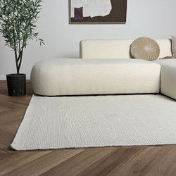 Wollen vloerkleed Taff wit/beige - Interieur05 wit,Beige - 240 x 340 cm - (XL)