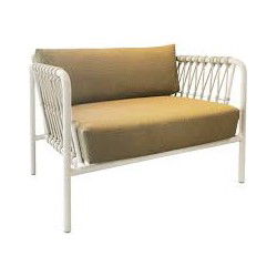 Linda lage fauteuil camel incl. AW kussens safari