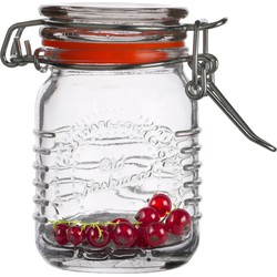 Urban Living Weckpotje/inmaakpotje - mini - 70 ml - glas - met beugelsluiting - D5 x H8 cm - Weckpotten