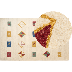 MISINLI - Modern vloerkleed - Beige - 140 x 200 cm - Wol