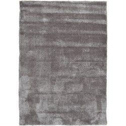 Vercai Rugs Shadow Collectie - Hoogpolig Vloerkleed - Zacht Tapijt voor Woonkamer - Polyester - Taupe - 60x110 cm