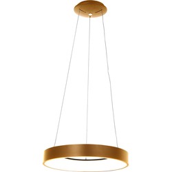 Steinhauer hanglamp Ringlede - goud - metaal - 48 cm - ingebouwde LED-module - 2695GO