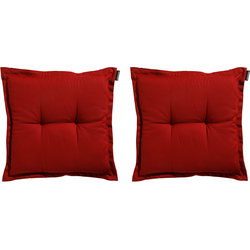 Madison Zitkussen -  Rib Red -  50x50  -  Rood  -  2 Stuks