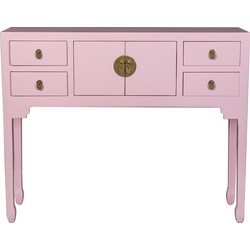 Fine Asianliving Chinese Sidetable Pearl Pink - Orientique Collection