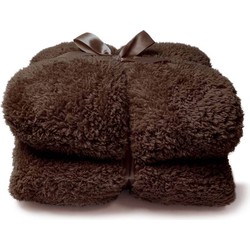 Teddy plaid rocky brown 150x200 cm - Unique Living