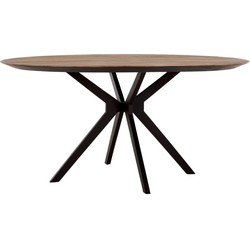 DTP Home Dining table Metropole round,78xØ160 cm, recycled teakwood