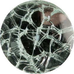 Clayre & Eef Deurknop Ø 4x3 cm Transparant Glas