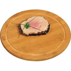 Kesper ronde bamboe houten ontbijt plank/snijplank - Dia 30 cm - Snijplanken