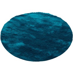 Curacao Rond Petrol vloerkleed - - 80 X 80 CM