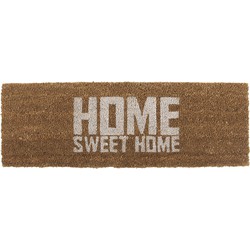 Present Time - Deurmat Home Sweet Home - Wit - 75x25x1,5cm