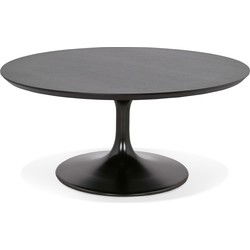 Ronde salontafel in de woonkamer BUSTER zwart