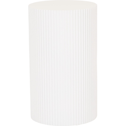 Side Table / Pillar- Cylinder - MDF - White - 30x54cm