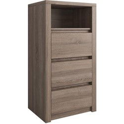 Meubella - Ladekast Monaco - Truffel eiken - 50 cm