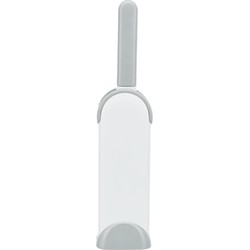 TRIXIE HARENPLUIZENBORSTEL MET REINIGINGSSTATION WIT / GRIJS 33 CM