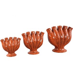 PTMD Vaas Gylian - 33x17x30 cm - Keramiek - Oranje