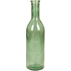Mica Decorations Vaas - fles - Rioja - groen - glas - 18 x 75 cm - Vazen