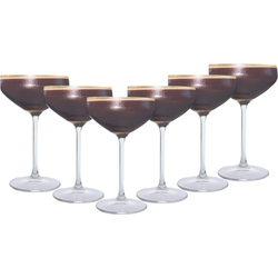 OTIX Champagnecoupe Glazen - 6 Stuks - Glas - Champagneglazen - Espresso Martini - Glazen - Cocktailglazen