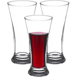 Secret de Gourmet drinkglazen/waterglazen - transparant glas - 6x stuks - 180 ml - Drinkglazen