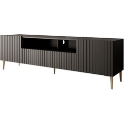 Meubella TV-Meubel King - Mat zwart - 180 cm