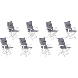 MAUI - Zitkussen set van 8 - Grijs  - 40 x 54 cm  - Polyester