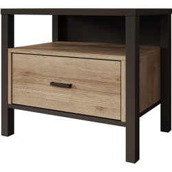 Meubella - Nachtkastje Honduras - Eiken - 55 cm