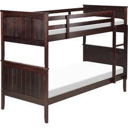 ALBON - Stapelbed - Donkerbruin - 90 x 200 cm - Grenenhout