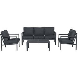 Springs lounge set 4-dlg carbon black/ reflex black