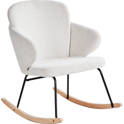 Beliani VIKEN - Schommelstoel-Wit-Polyester