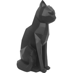 Present Time - Beeld Origami Cat Sitting - Zwart