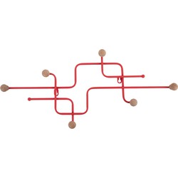 Present Time - Coat Rack Metro - Scarlet red