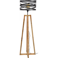 AnLi Style Vloerlamp twist houten kruisframe